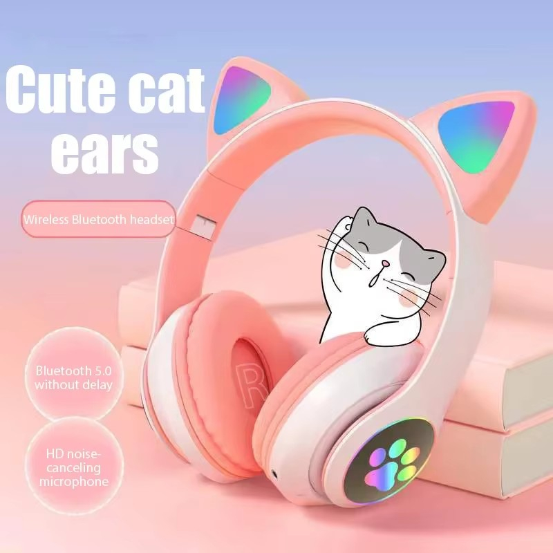 Anc Wireless Over Ear Headphones - JST-28 سماعات لاسلكية آذان القط سماعات
