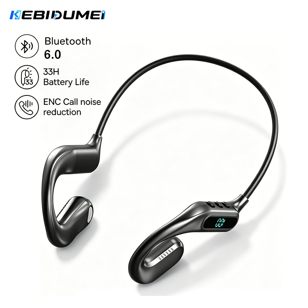 Bone Conduction Running Headphones - سماعات أذن لاسلكية KEBIDUMEI بتقنية البلوتوث