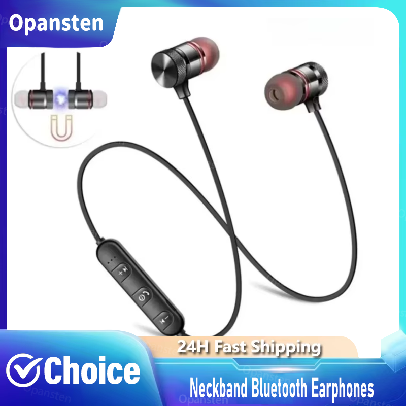 Magnetic Neckband Sports Earphones - سماعات أذن بلوتوث مغناطيسية داخل الأذن
