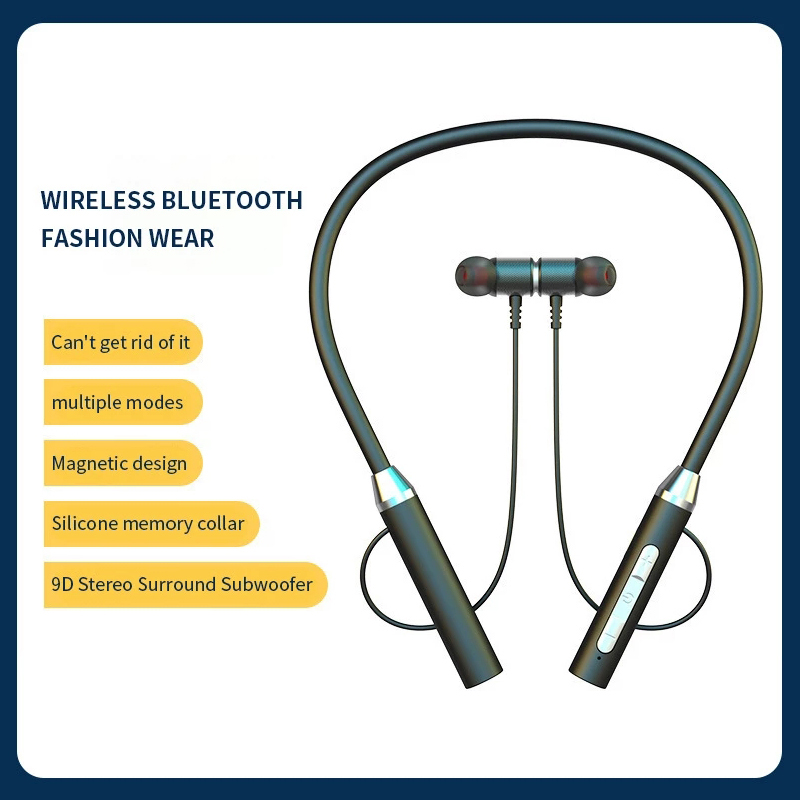 Magnetic Neckband Sports Earphones - Fone بلوتوث 5.0 سماعات بشريط حول