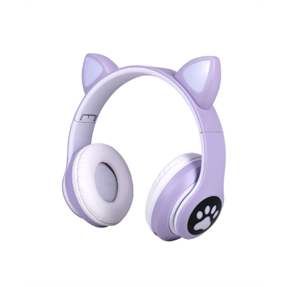 Cat Ear Bluetooth Headset Led - DT[مجموعة] D1585-سماعة رأس لاسلكية متوافقة مع