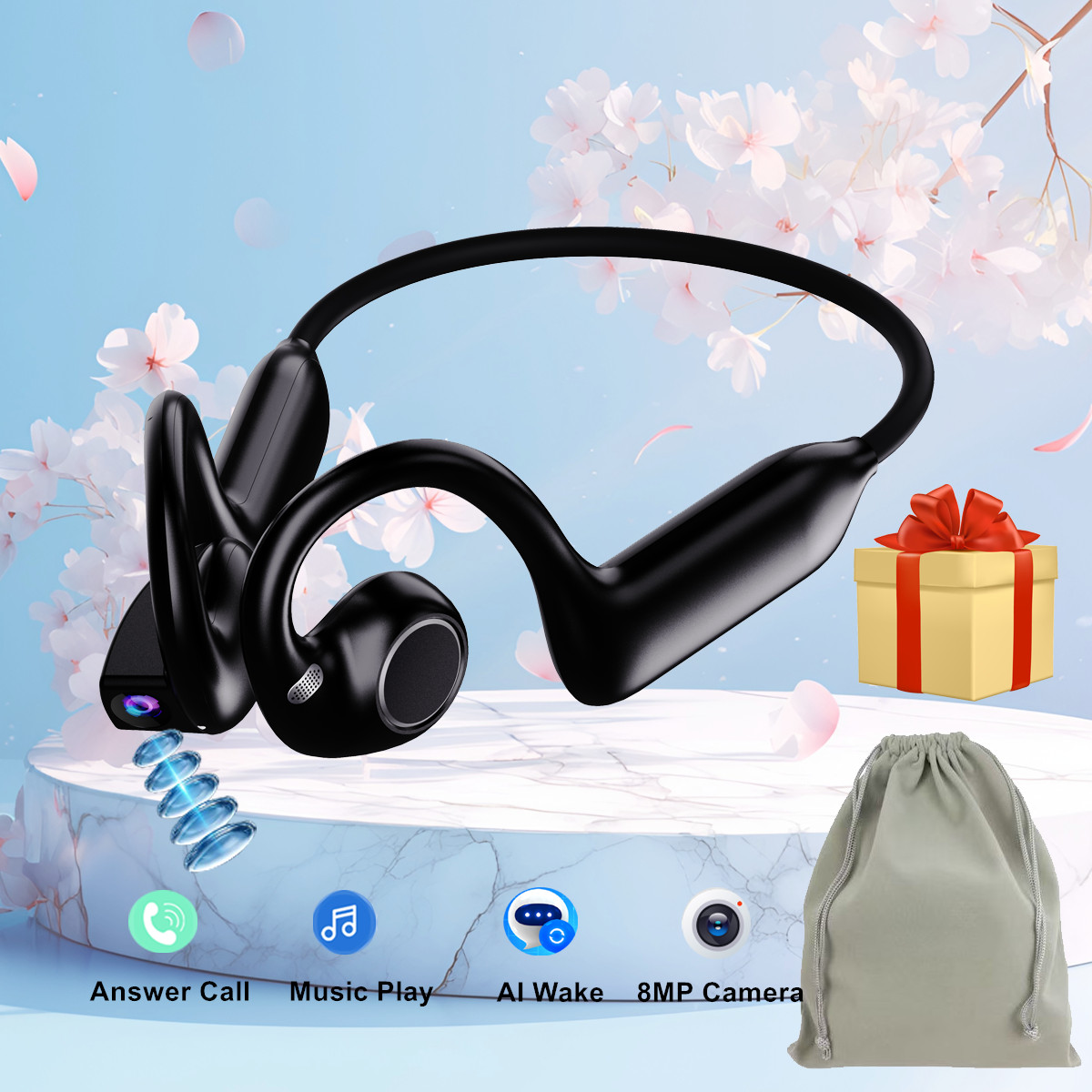 سماعات رأس جديدة ذكية بتقنية ا - مراجعة Bone Conduction Running Headphones وسعره