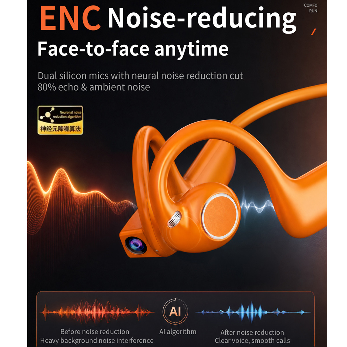 سماعات رأس جديدة ذكية بتقنية ا - مراجعة Bone Conduction Running Headphones وسعره