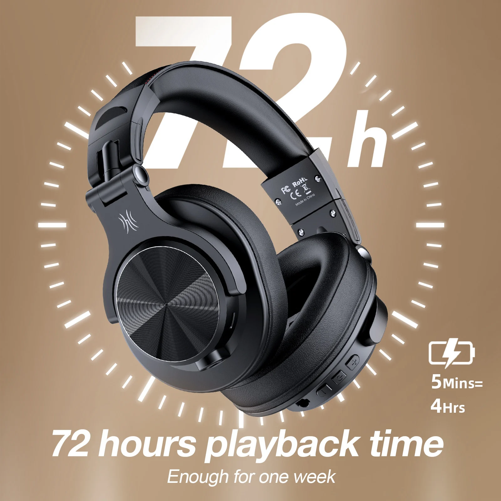 سماعات رأس لاسلكية OneOdio Fus - مراجعة Anc Wireless Over Ear Headphones وسعره