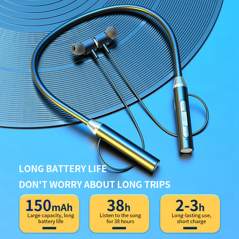 9D سماعة لاسلكية تعمل بالبلوتو - مراجعة Magnetic Neckband Sports Earphones وسعره