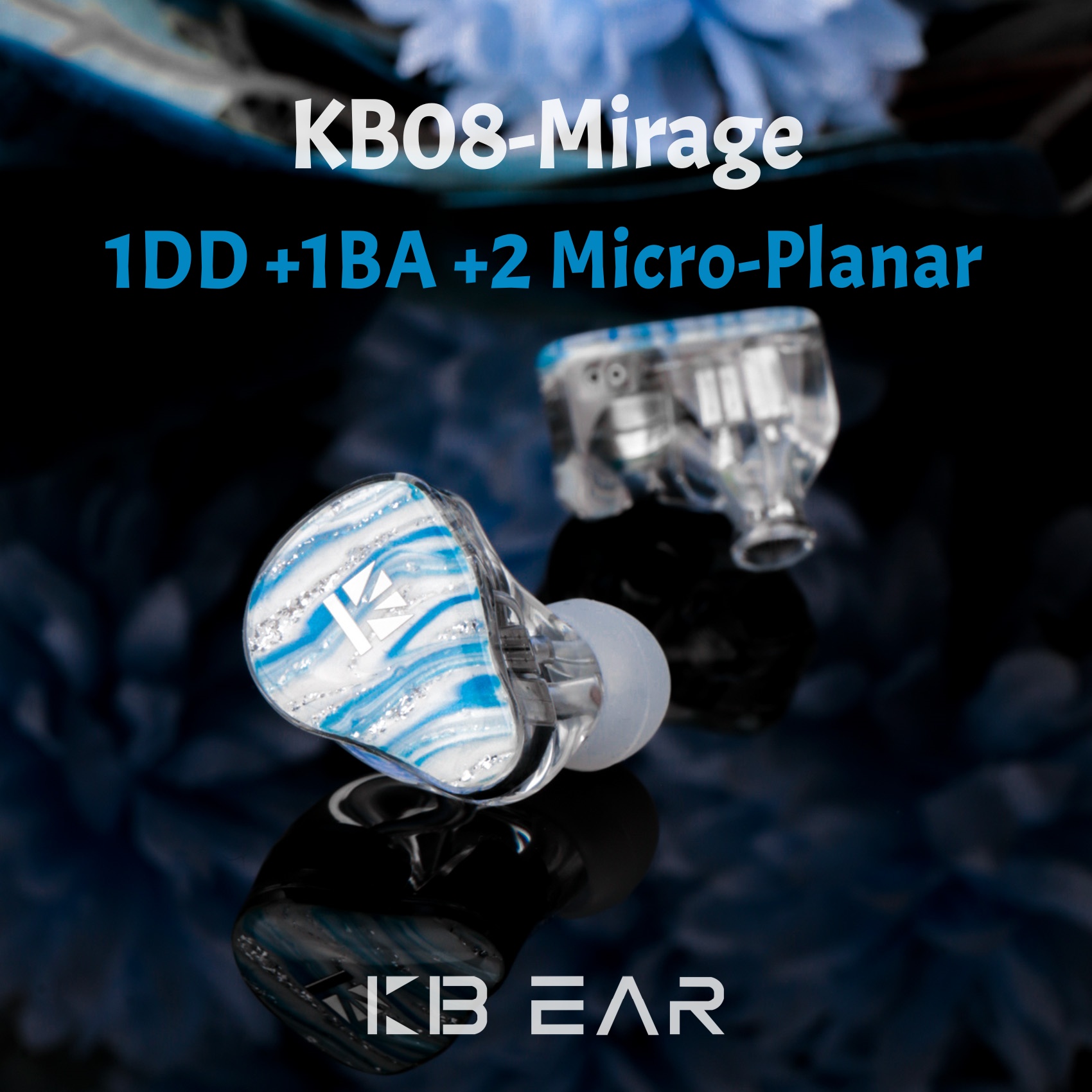سماعات أذن داخلية KBEAR KB08 M - مراجعة Planar Magnetic Iem Earphones وسعره