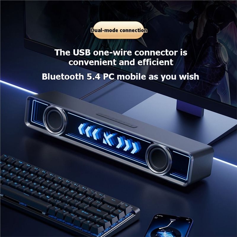 مكبر صوت للكمبيوتر المكتبي ABJ - مراجعة Rgb Computer Soundbar For Pc وسعره